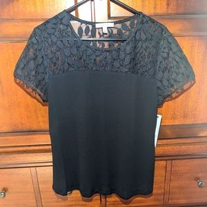 Classiques Entier Black Top / Lace Shirt